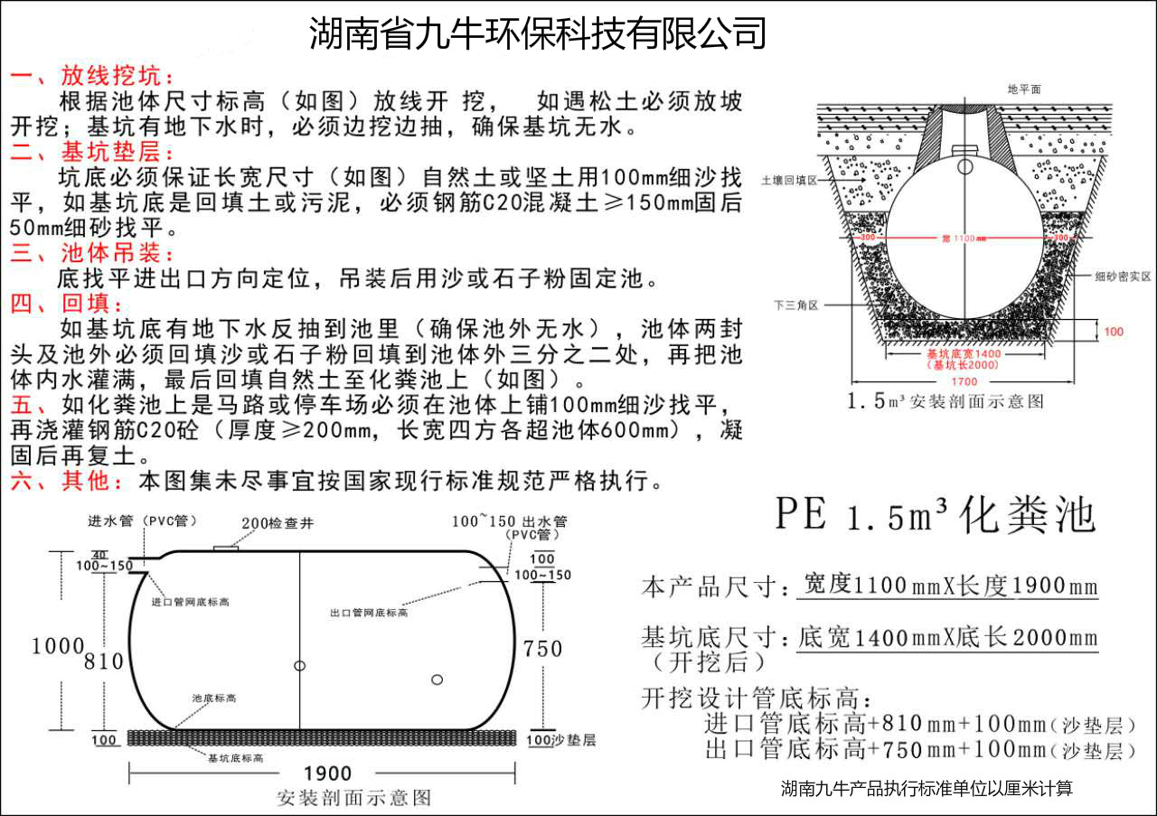 湖南省九牛環(huán)?？萍加邢薰?長(zhǎng)沙塑料制品,長(zhǎng)沙PE化糞池,長(zhǎng)沙玻璃鋼化糞池